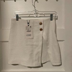 White Tweed Skort